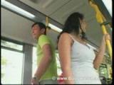 Laura lion - sex on public bus 