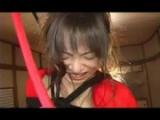 Tied and toyed hairy asian 