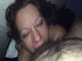 Brunette loves stuffing cock down her throat